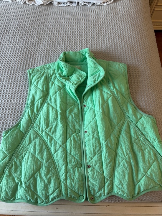 free people movement Jackets & Blazers - FP Movement by Free People Quilted Sleeveless Vest in Mint Green